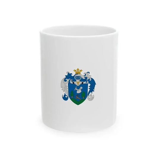 Flag of Diosjeno vertical (Hungary) White Coffee Mug 11oz - Go Mug Yourself