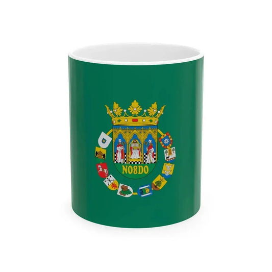Flag of Diputacion de Sevilla Spain (Spain) White Coffee Mug 11oz - Go Mug Yourself