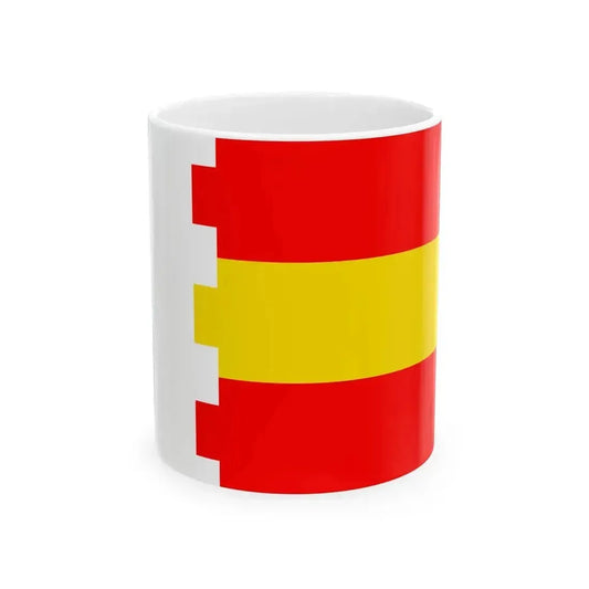 Flag of District Soroca (Moldova) White Coffee Mug 11oz - Go Mug Yourself