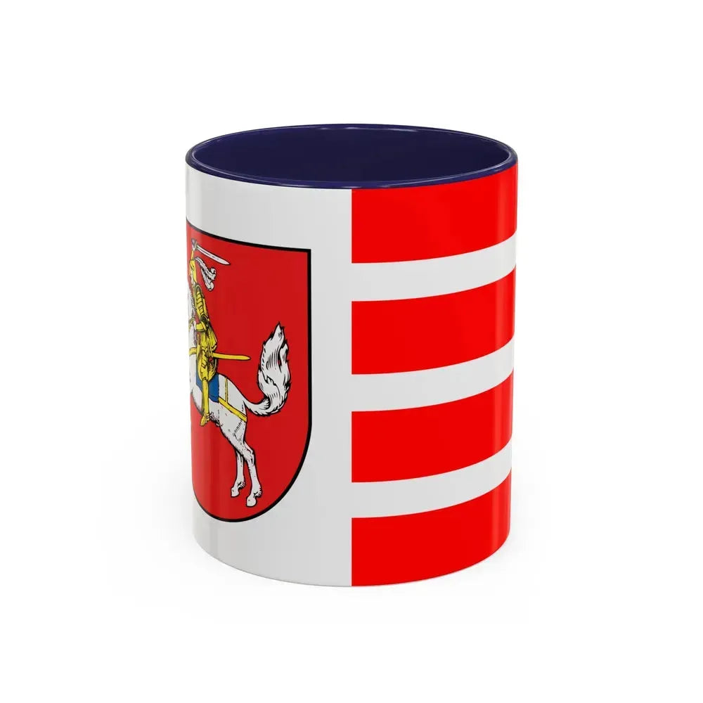 Flag of Dithmarschen Germany - Accent Coffee Mug 11oz Navy - Go Mug Yourself