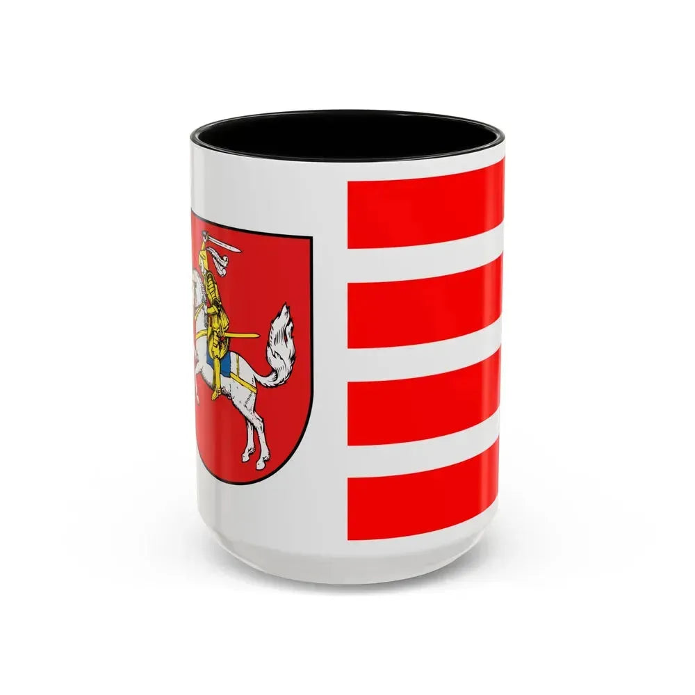 Flag of Dithmarschen Germany - Accent Coffee Mug 15oz Black - Go Mug Yourself