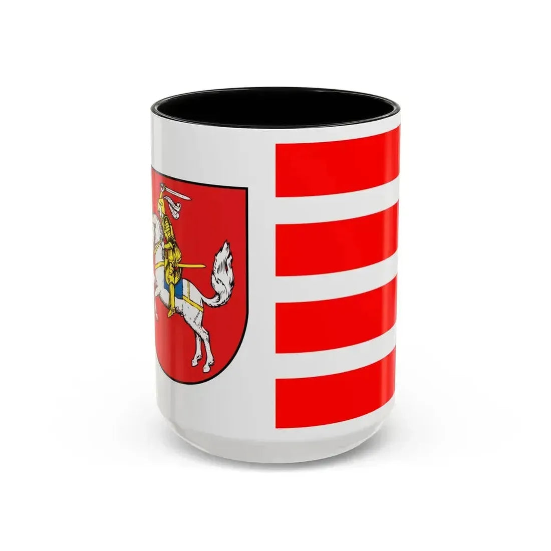 Flag of Dithmarschen Germany - Accent Coffee Mug 15oz Black - Go Mug Yourself
