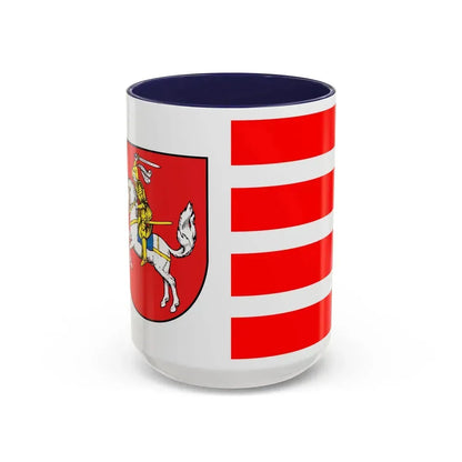 Flag of Dithmarschen Germany - Accent Coffee Mug 15oz Navy - Go Mug Yourself