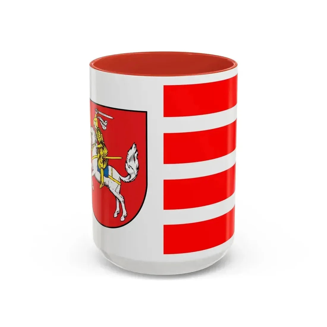 Flag of Dithmarschen Germany - Accent Coffee Mug 15oz Red - Go Mug Yourself