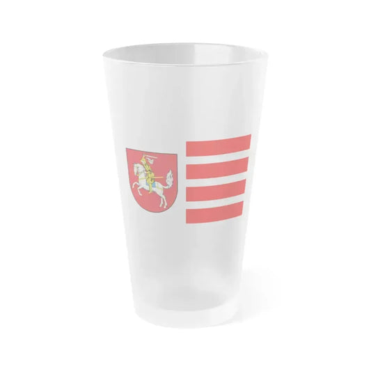 Flag of Dithmarschen Germany - Frosted Pint Glass 16oz 16oz Frosted - Go Mug Yourself