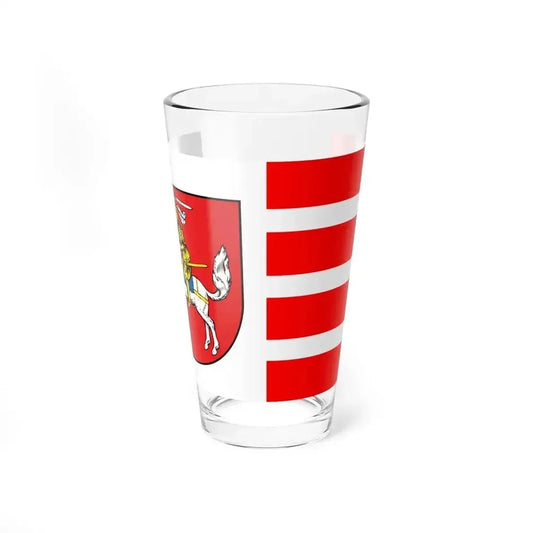 Flag of Dithmarschen Germany - Pint Glass 16oz 16oz - Go Mug Yourself