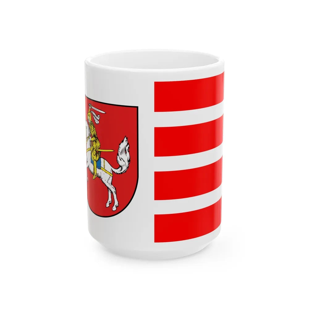 Flag of Dithmarschen Germany - White Coffee Mug-15oz-Go Mug Yourself