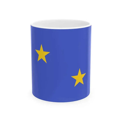 Flag of division admiral of the Regia Marina (Italy) White Coffee Mug 11oz - Go Mug Yourself