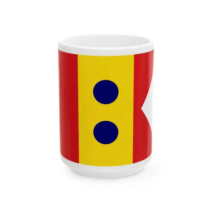 Flag of Division General Spain 1923-1931 1938-1977 (Spain) White Coffee Mug 15oz - Go Mug Yourself