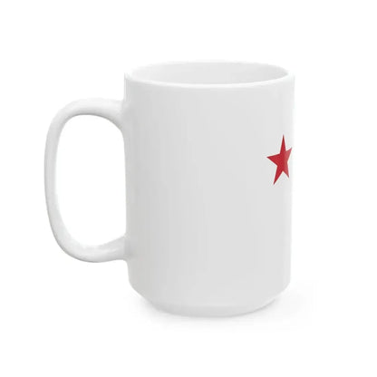 Flag of divisional general of the Italy (Italy) White Coffee Mug - Go Mug Yourself