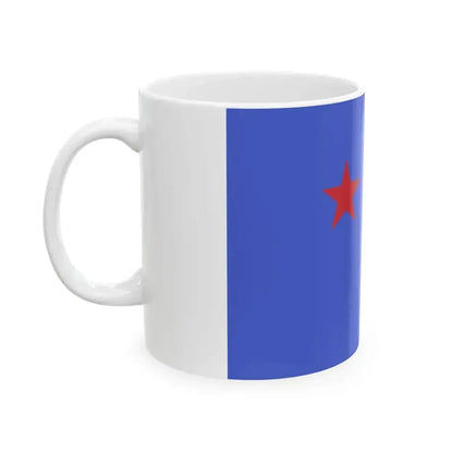 Flag of divisional general of the Regia Aeronautica (Italy) White Coffee Mug - Go Mug Yourself