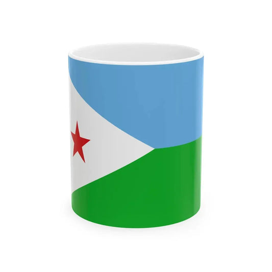 Flag of Djibouti (Djibouti) White Coffee Mug 11oz - Go Mug Yourself