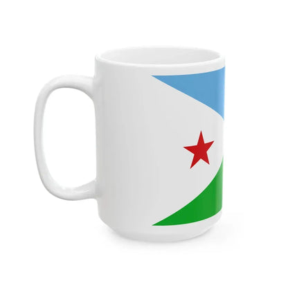 Flag of Djibouti (Djibouti) White Coffee Mug - Go Mug Yourself