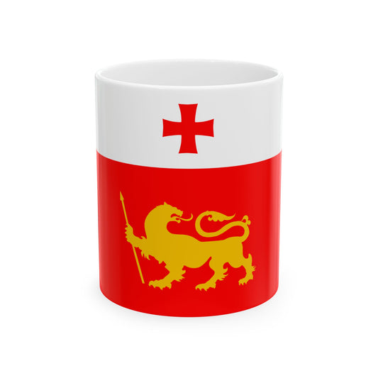 Flag of Dmanisi Municipality (Georgia) White Coffee Mug-11oz-Go Mug Yourself