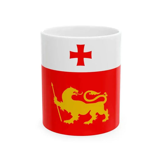 Flag of Dmanisi Municipality (Georgia) White Coffee Mug 11oz - Go Mug Yourself