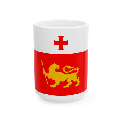 Flag of Dmanisi Municipality (Georgia) White Coffee Mug-15oz-Go Mug Yourself