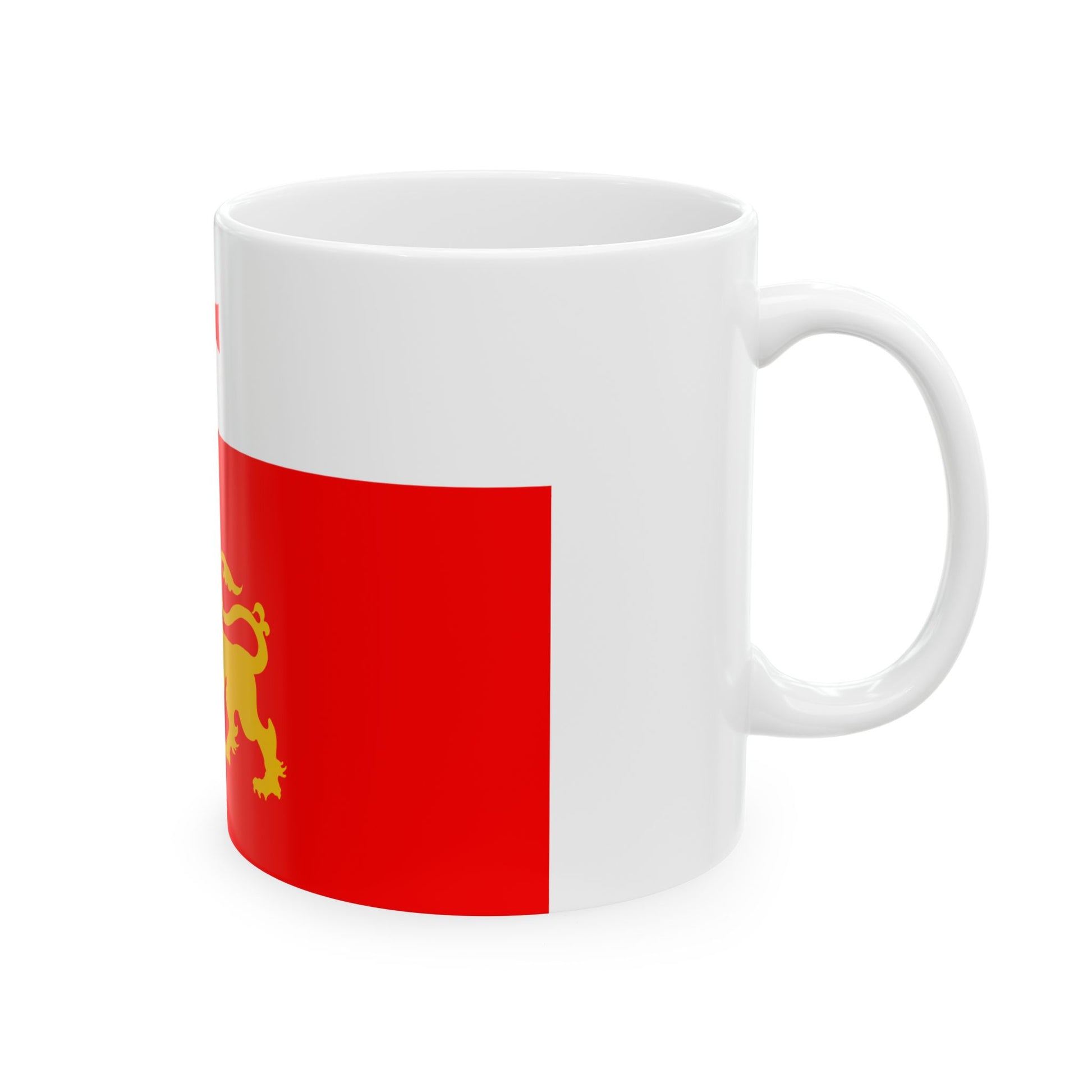 Flag of Dmanisi Municipality (Georgia) White Coffee Mug-Go Mug Yourself