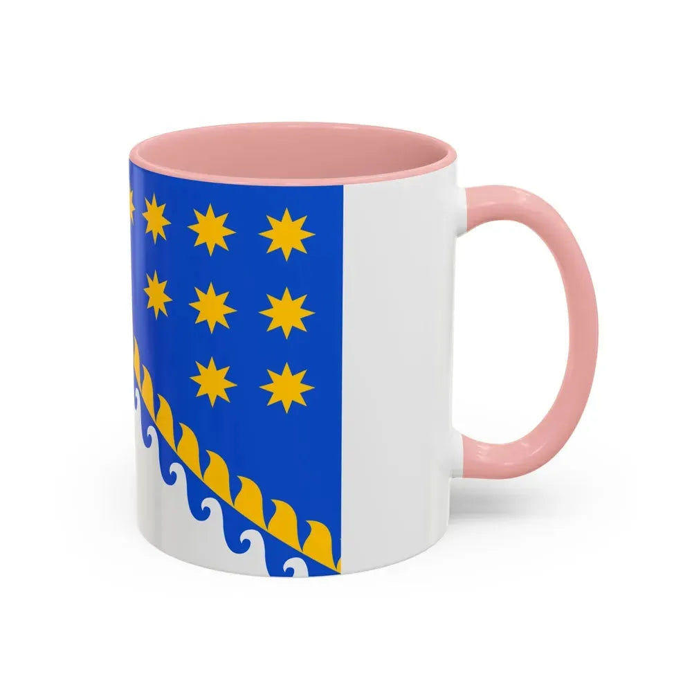Flag of Dnipropetrovsk Oblast Ukraine - Accent Coffee Mug - Go Mug Yourself