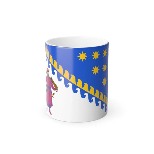 Flag of Dnipropetrovsk Oblast Ukraine - Color Changing Coffee Mug-11oz-Go Mug Yourself