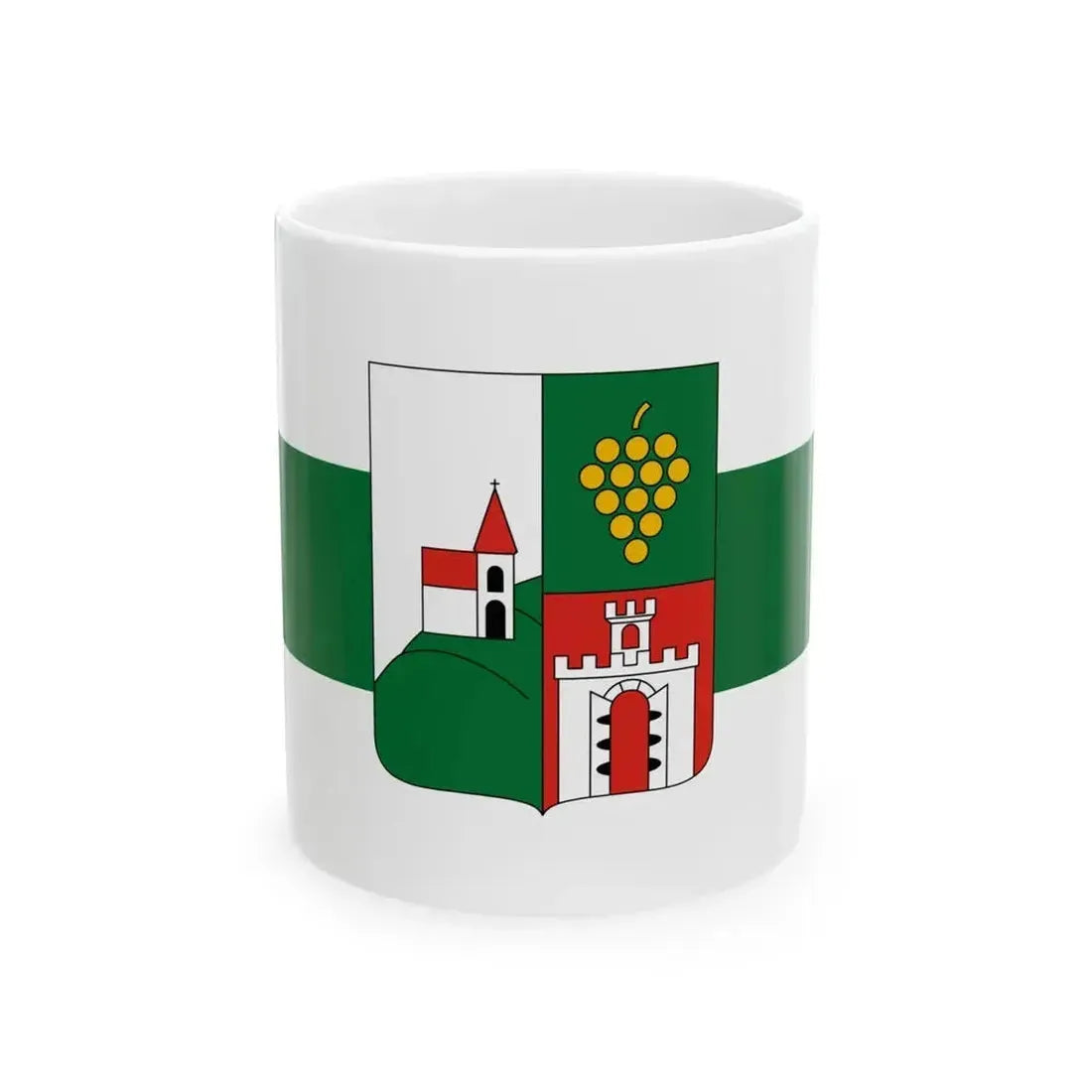 Flag of Doba (Hungary) White Coffee Mug 11oz - Go Mug Yourself