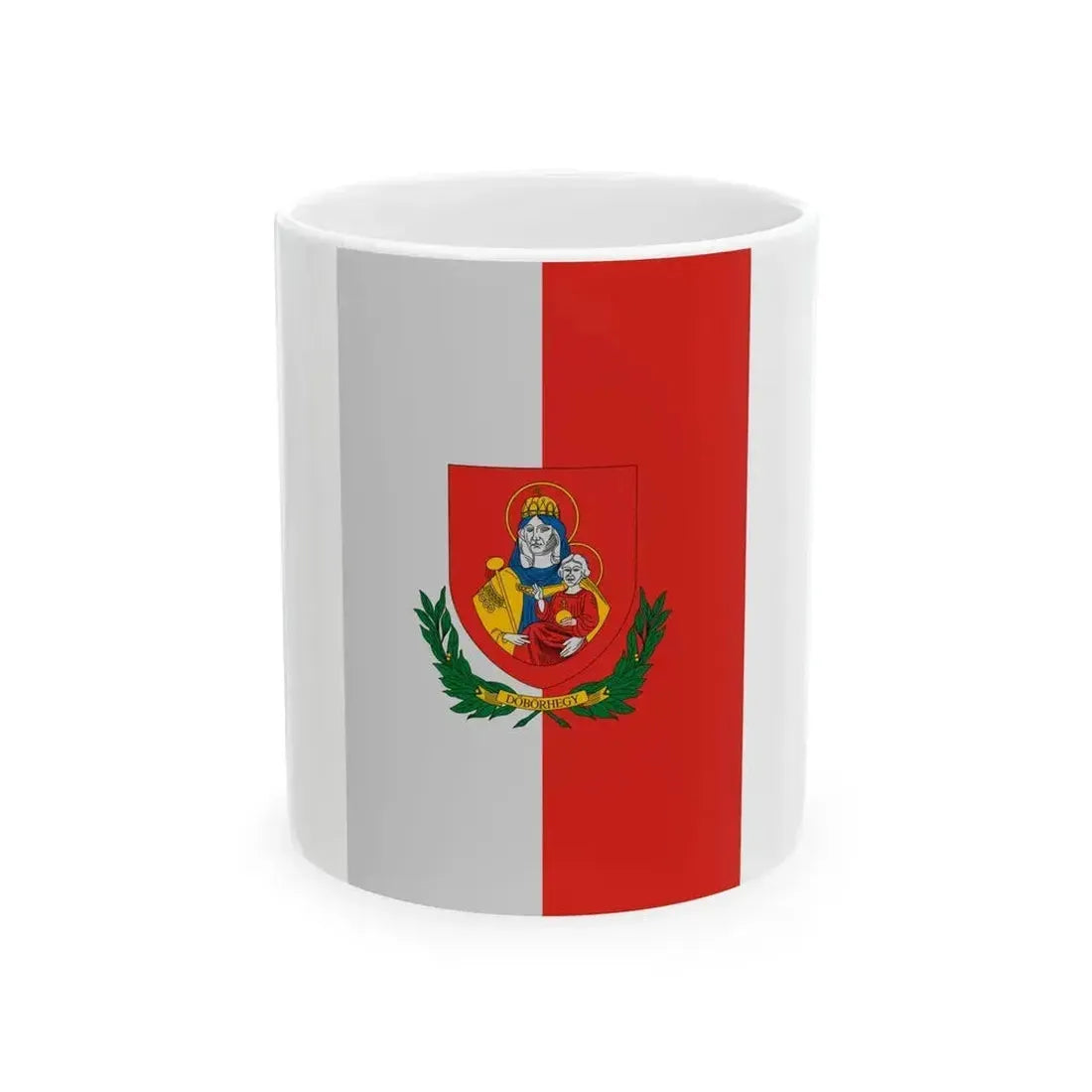 Flag of Doborhegy (Hungary) White Coffee Mug 11oz - Go Mug Yourself