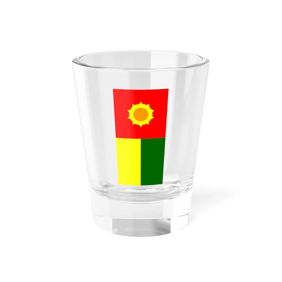 Flag of Dobruševo vertical (North Macedonia) Shot Glass 1.5oz 1.5oz - Go Mug Yourself