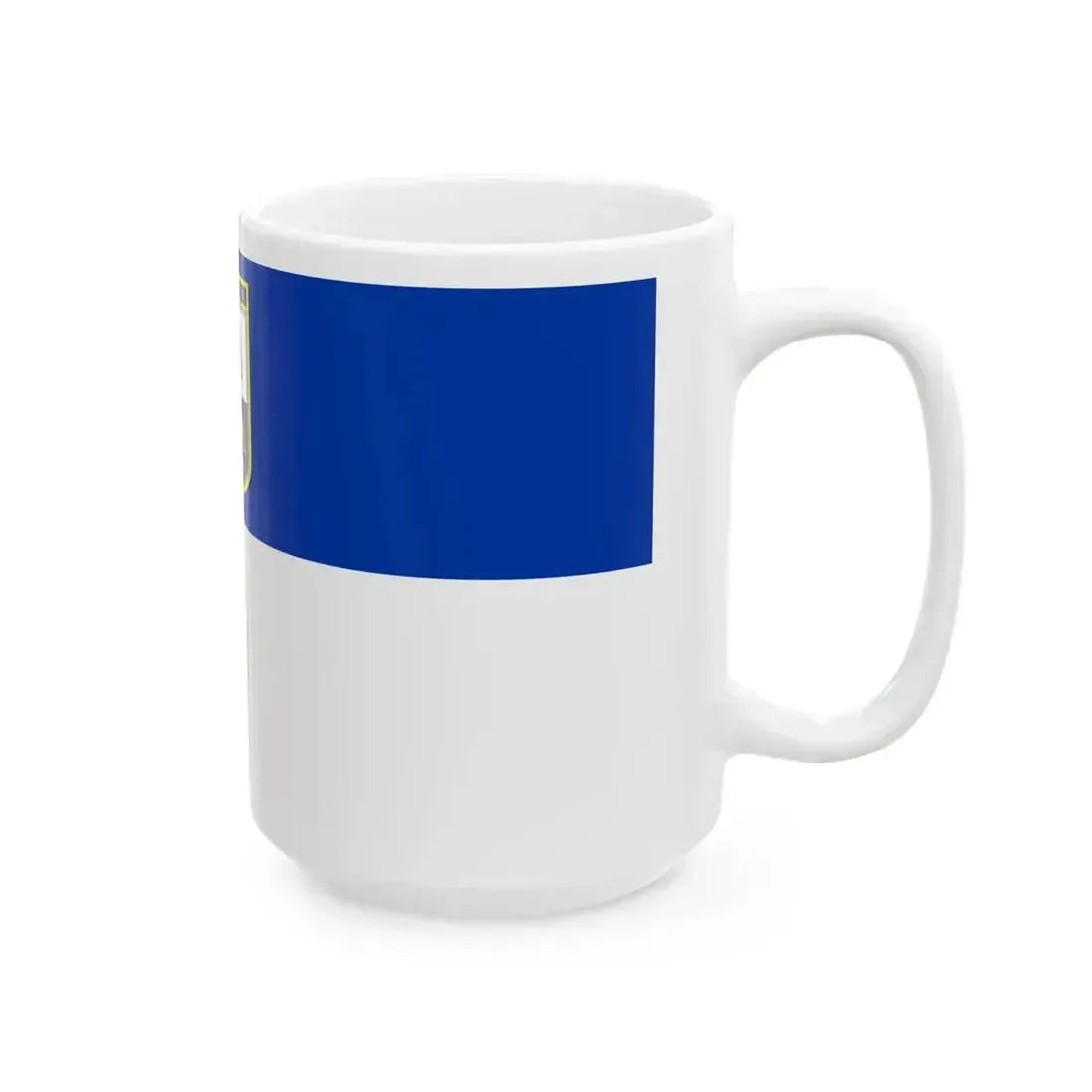 Flag of Dojran Municipality North Macedonia (North Macedonia) White Coffee Mug - Go Mug Yourself