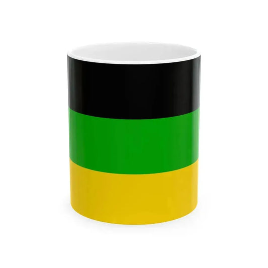 Flag of Dolni Pocernice (Czech Republic) White Coffee Mug 11oz - Go Mug Yourself