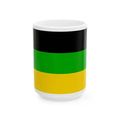 Flag of Dolni Pocernice (Czech Republic) White Coffee Mug 15oz - Go Mug Yourself