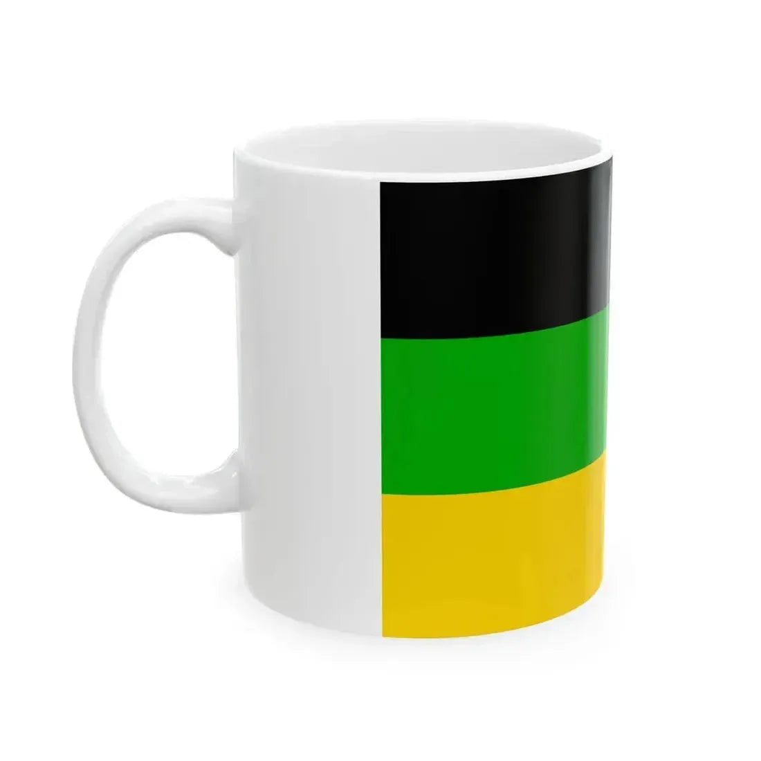 Flag of Dolni Pocernice (Czech Republic) White Coffee Mug - Go Mug Yourself