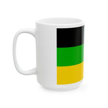 Flag of Dolni Pocernice (Czech Republic) White Coffee Mug - Go Mug Yourself