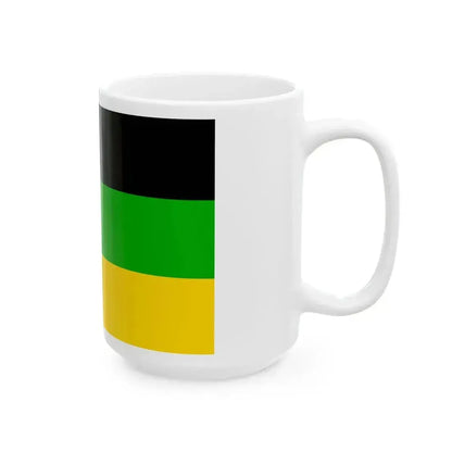 Flag of Dolni Pocernice (Czech Republic) White Coffee Mug - Go Mug Yourself