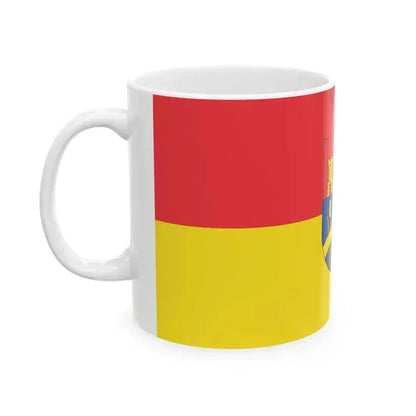 Flag of Dombovar variant (Hungary) White Coffee Mug - Go Mug Yourself
