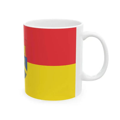 Flag of Dombovar variant (Hungary) White Coffee Mug - Go Mug Yourself