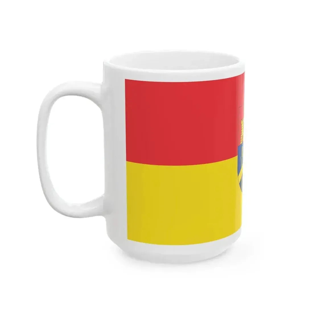 Flag of Dombovar variant (Hungary) White Coffee Mug - Go Mug Yourself