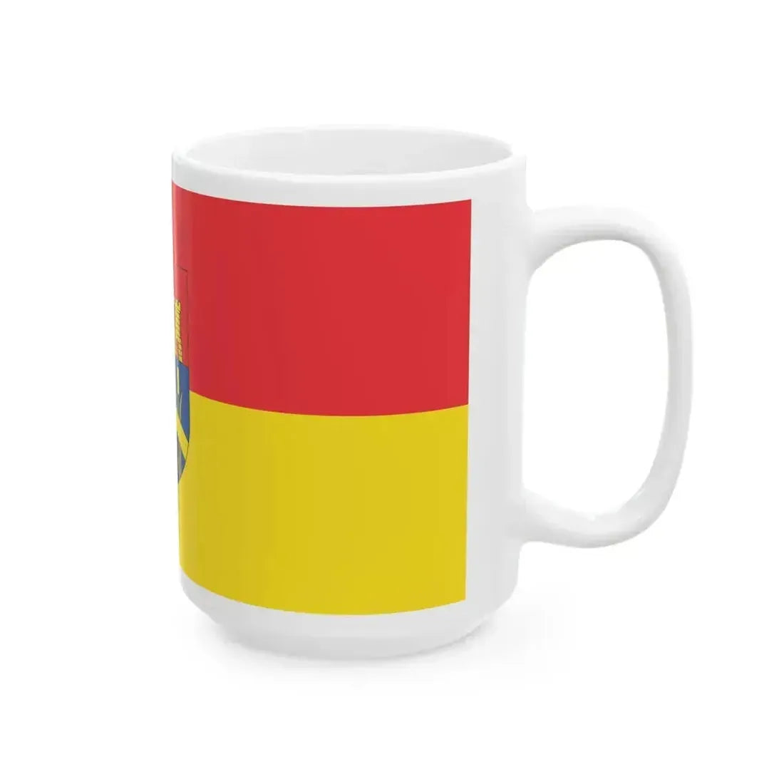 Flag of Dombovar variant (Hungary) White Coffee Mug - Go Mug Yourself