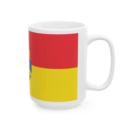 Flag of Dombovar variant (Hungary) White Coffee Mug - Go Mug Yourself