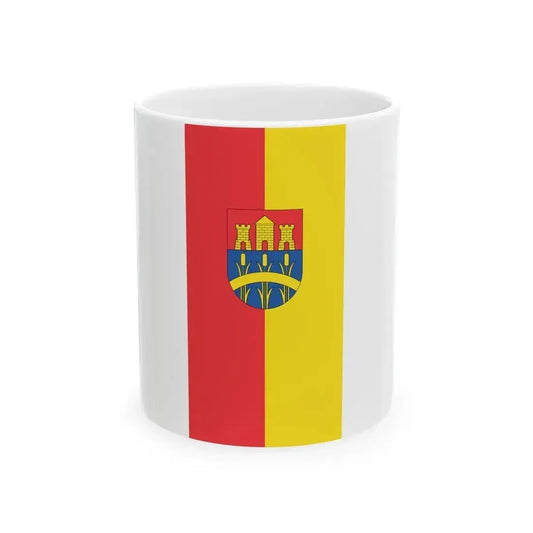 Flag of Dombovar vertical (Hungary) White Coffee Mug 11oz - Go Mug Yourself