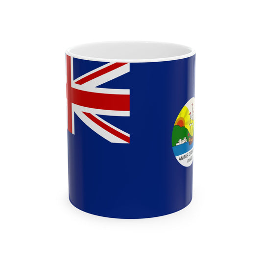 Flag of Dominica 1875-1955 (Dominica) White Coffee Mug-11oz-Go Mug Yourself