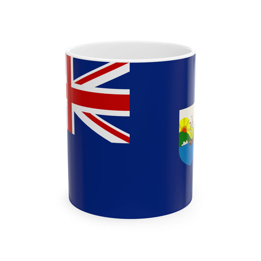 Flag of Dominica 1955-1965 (Dominica) White Coffee Mug-11oz-Go Mug Yourself