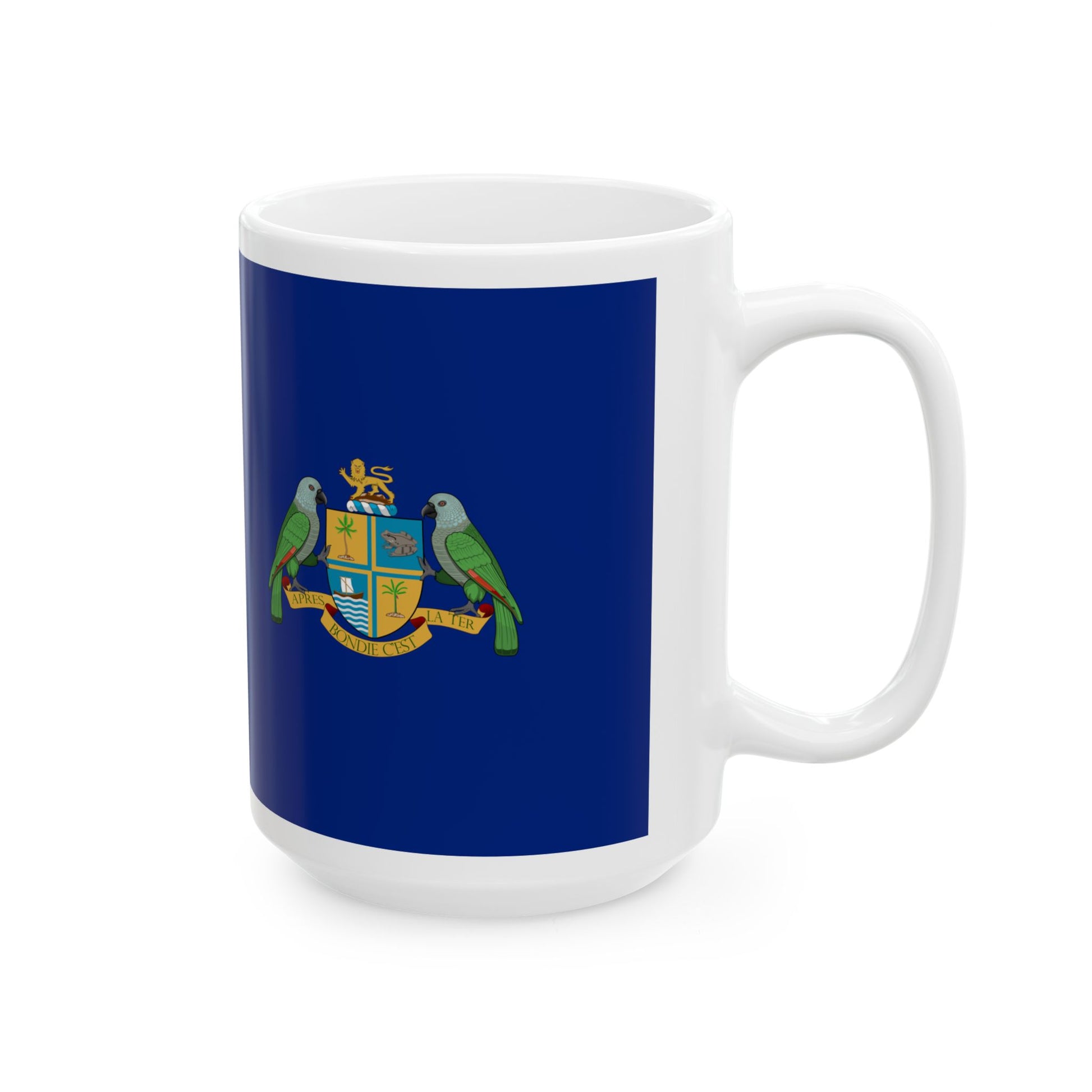 Flag of Dominica 1965-1978 (Dominica) White Coffee Mug-Go Mug Yourself