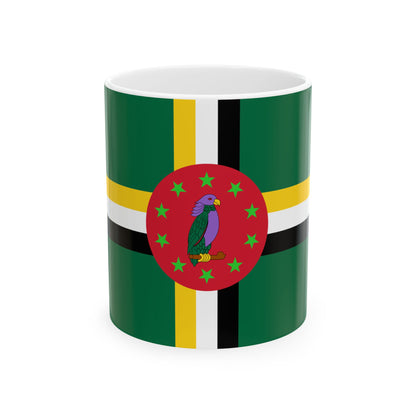 Flag of Dominica 1978-1981 (Dominica) White Coffee Mug-11oz-Go Mug Yourself