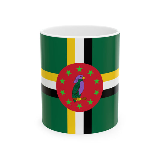 Flag of Dominica 1978-1981 (Dominica) White Coffee Mug-11oz-Go Mug Yourself