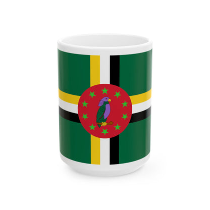 Flag of Dominica 1978-1981 (Dominica) White Coffee Mug-15oz-Go Mug Yourself