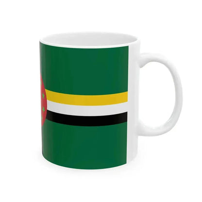Flag of Dominica 1978-1981 (Dominica) White Coffee Mug - Go Mug Yourself