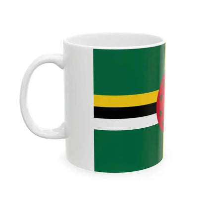 Flag of Dominica 3-2 (Dominica) White Coffee Mug - Go Mug Yourself