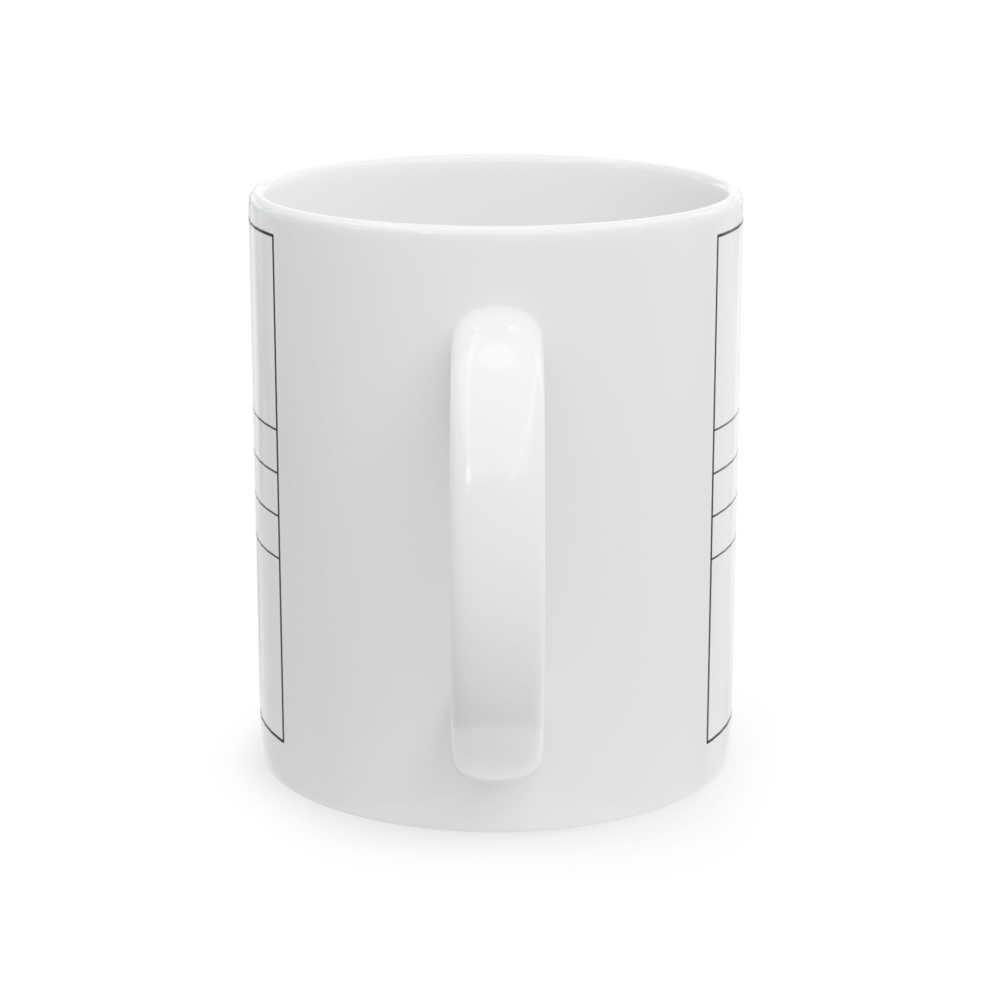 Flag of Dominica colouring page (Dominica) White Coffee Mug-Go Mug Yourself