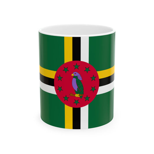 Flag of Dominica (Dominica) White Coffee Mug-11oz-Go Mug Yourself