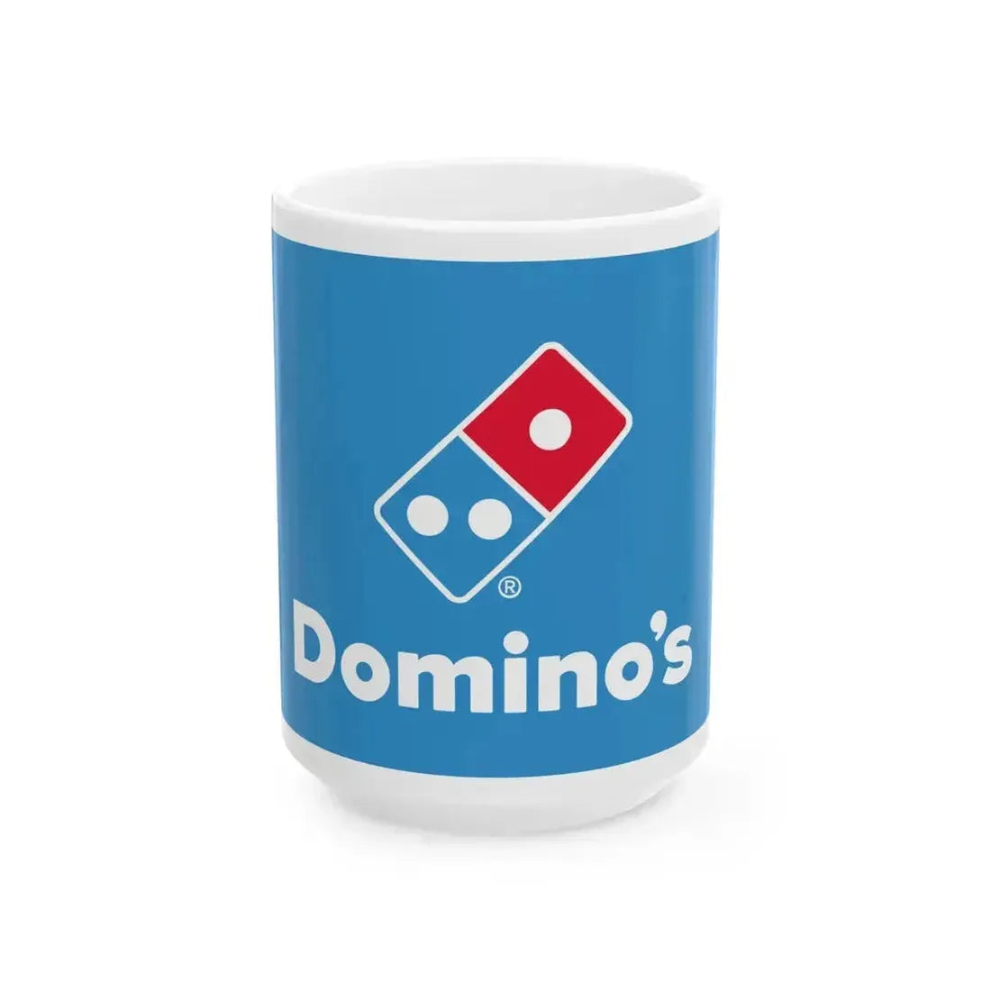 Flag of Dominos Pizza (United States) White Coffee Mug 15oz - Go Mug Yourself