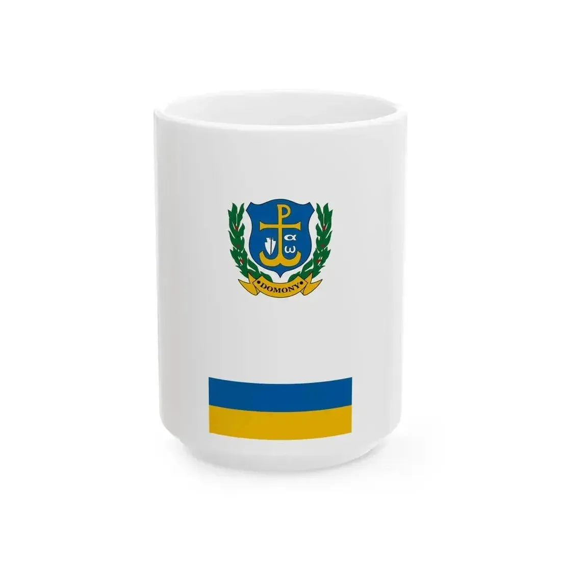 Flag of Domony (Hungary) White Coffee Mug 15oz - Go Mug Yourself